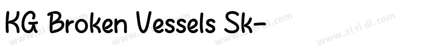 KG Broken Vessels Sk字体转换
